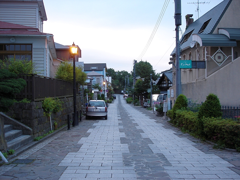 函館の西洋風の通り