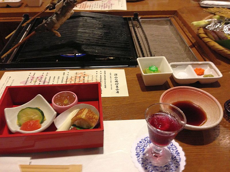 夕食(かやぶきの郷薬師温泉 旅籠)