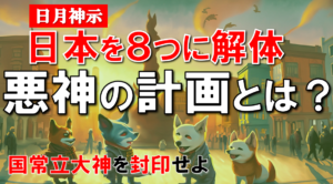 【日月神示・予言】封印された日本の神！日本を8つに解体する悪神の正体は何者か？